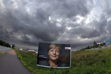 Bundestagswahlkampf-Plakate in Krefeld