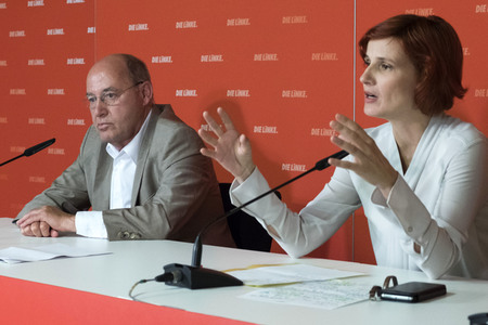 Pressekonferenz der LINKEN in Berlin