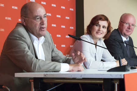 Pressekonferenz der LINKEN in Berlin