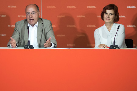 Pressekonferenz der LINKEN in Berlin