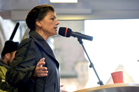 Wahlkampfveranstaltung der LINKEN in Nürnberg