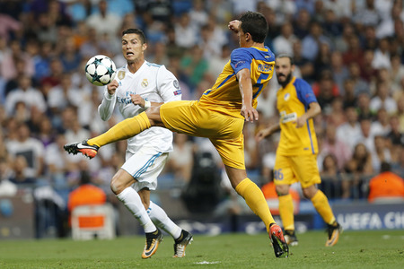 Champions League Match Real Madrid vs APOEL Nicosia in Madrid