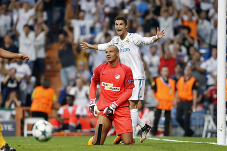 Champions League Match Real Madrid vs APOEL Nicosia in Madrid