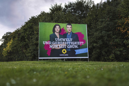 Bundestagswahlkampf-Plakate in Köln