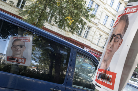 Bundestagswahlkampf-Plakate in Berlin