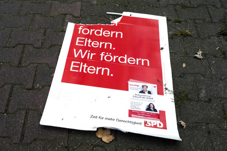 Bundestagswahlkampf-Plakate in Berlin