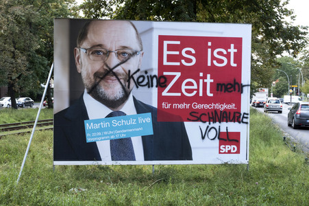 Bundestagswahlkampf-Plakate in Berlin