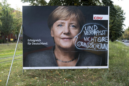 Bundestagswahlkampf-Plakate in Berlin