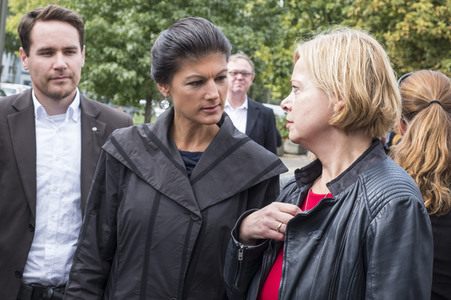 Wahlkampfveranstaltung mit Sahra Wagenknecht in Berlin