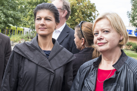 Wahlkampfveranstaltung mit Sahra Wagenknecht in Berlin