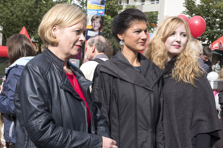 Wahlkampfveranstaltung mit Sahra Wagenknecht in Berlin