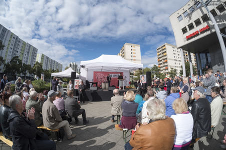 Wahlkampfveranstaltung mit Sahra Wagenknecht in Berlin