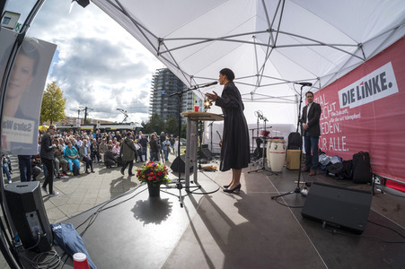 Wahlkampfveranstaltung mit Sahra Wagenknecht in Berlin