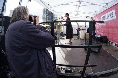 Wahlkampfveranstaltung mit Sahra Wagenknecht in Berlin