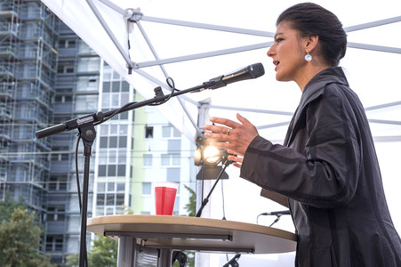 Wahlkampfveranstaltung mit Sahra Wagenknecht in Berlin