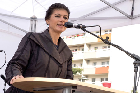 Wahlkampfveranstaltung mit Sahra Wagenknecht in Berlin