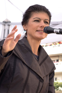 Wahlkampfveranstaltung mit Sahra Wagenknecht in Berlin
