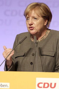 Wahlkampfveranstaltung mit Angela Merkel in Hamburg