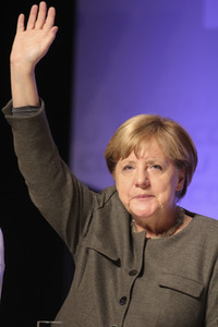 Wahlkampfveranstaltung mit Angela Merkel in Hamburg