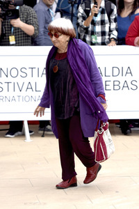 Ankunft von Agnès Varda auf dem San Sebastian Film Festival 2017