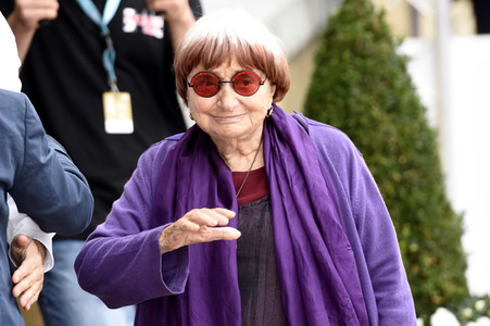 Ankunft von Agnès Varda auf dem San Sebastian Film Festival 2017