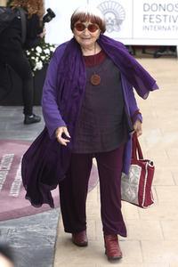 Ankunft von Agnès Varda auf dem San Sebastian Film Festival 2017