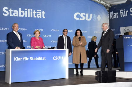 Wahlkampfveranstaltung der CSU in München