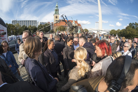 Wahlkampfveranstaltung der LINKEN in Berlin