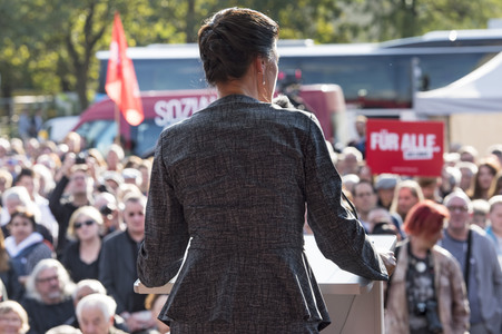 Wahlkampfveranstaltung der LINKEN in Berlin