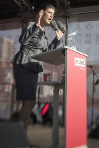 Wahlkampfveranstaltung der LINKEN in Berlin