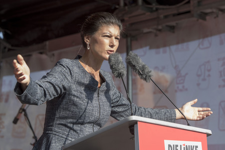 Wahlkampfveranstaltung der LINKEN in Berlin