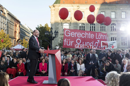 Wahlkampfveranstaltung mit Martin Schulz in Berlin