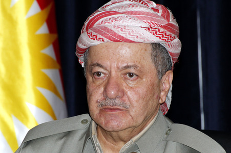 Prssekonferenz mit Masud Barzani in Erbil