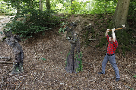 WORKING ART: Holzfäller / Lumberjack Bodypainting