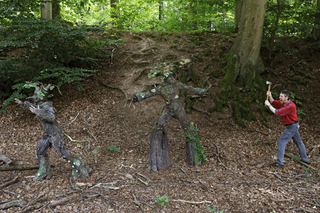 WORKING ART: Holzfäller / Lumberjack Bodypainting