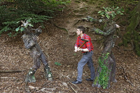 WORKING ART: Holzfäller / Lumberjack Bodypainting