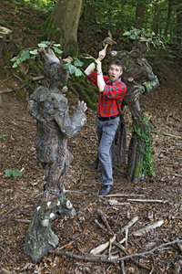 WORKING ART: Holzfäller / Lumberjack Bodypainting