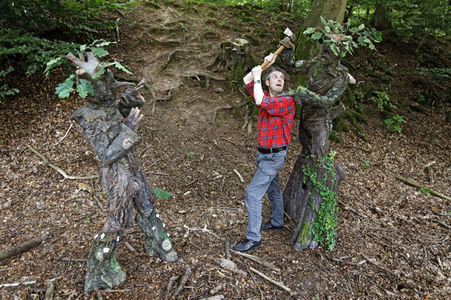 WORKING ART: Holzfäller / Lumberjack Bodypainting