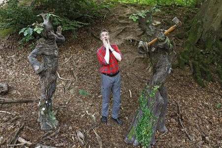 WORKING ART: Holzfäller / Lumberjack Bodypainting