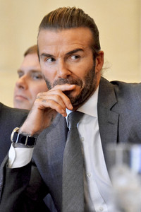 Pressekonferenz mit David Beckham in Tokio