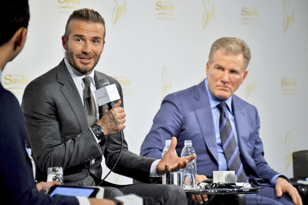Pressekonferenz mit David Beckham in Tokio