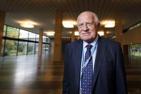 Fotoshooting mit Václav Klaus in Nürnberg