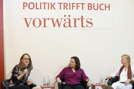 Andrea Nahles auf der Frankfurter Buchmesse 2017
