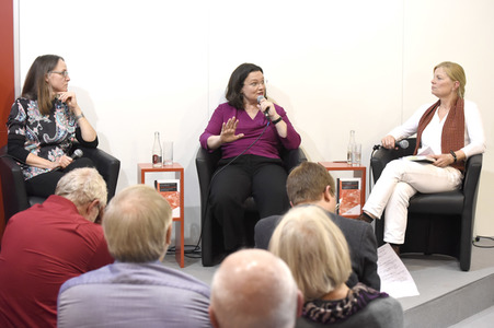 Andrea Nahles auf der Frankfurter Buchmesse 2017