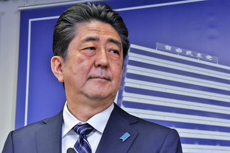 Pressekonferenz mit Shinzo Abe in Tokio