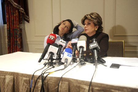 Pressekonferenz mit Harvey Weinstein Opfer Natassia Malthe in New York
