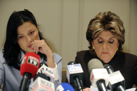 Pressekonferenz mit Harvey Weinstein Opfer Natassia Malthe in New York
