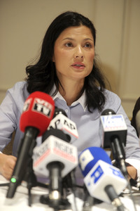 Pressekonferenz mit Harvey Weinstein Opfer Natassia Malthe in New York