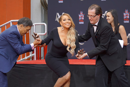 Hand and Footprint Ceremony mit Mariah Carey in Los Angeles