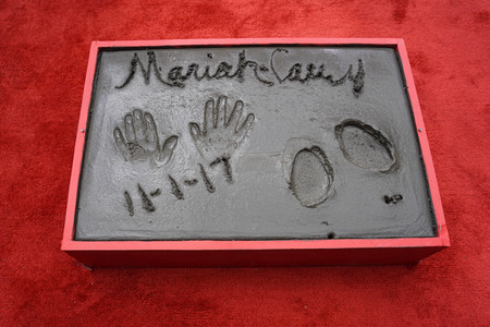 Hand and Footprint Ceremony mit Mariah Carey in Los Angeles